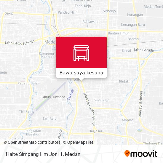 Peta Halte Simpang Hm Joni 1