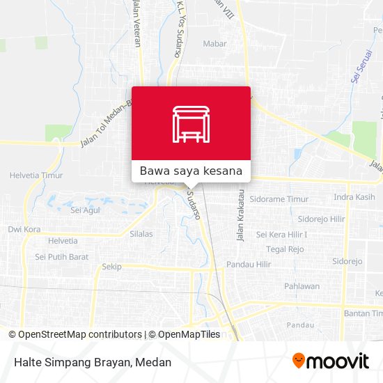 Peta Halte Simpang Brayan