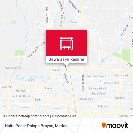 Peta Halte Pasar Palapa Brayan