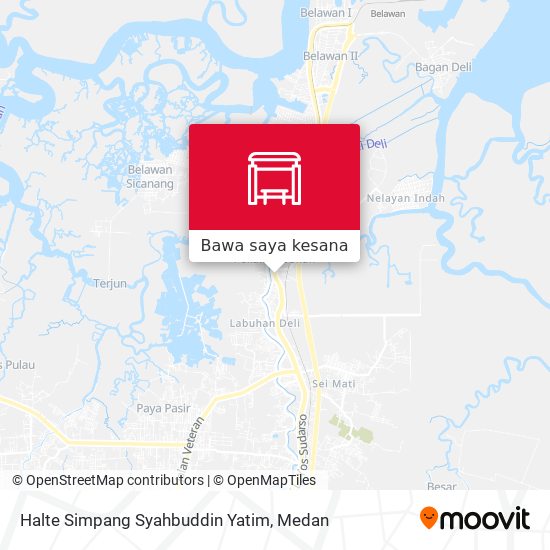Peta Halte Simpang Syahbuddin Yatim