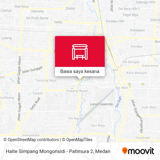 Peta Halte Simpang Mongonsidi - Patimura 2