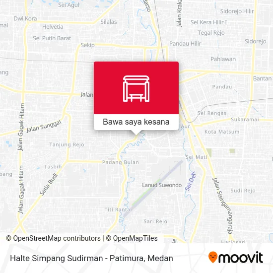 Peta Halte Simpang Sudirman - Patimura
