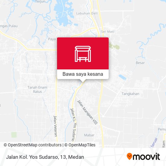 Peta Jalan Kol. Yos Sudarso, 13