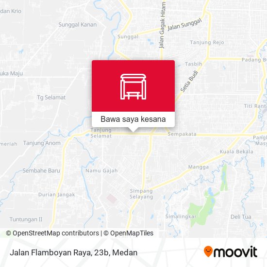 Peta Jalan Flamboyan Raya, 23b