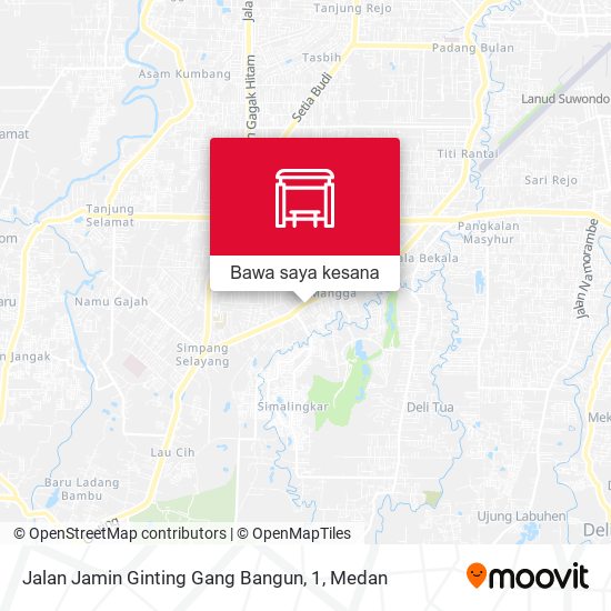 Peta Jalan Jamin Ginting Gang Bangun, 1
