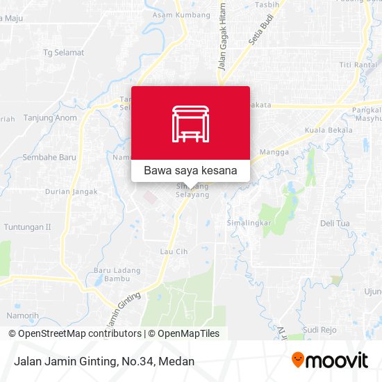 Peta Jalan Jamin Ginting, No.34