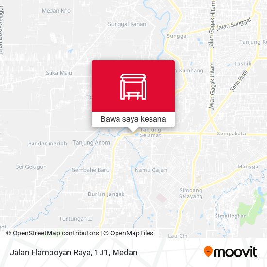 Peta Jalan Flamboyan Raya, 101