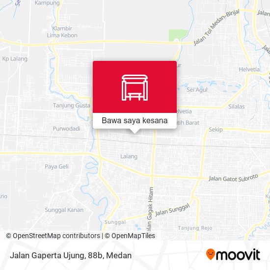 Peta Jalan Gaperta Ujung, 88b