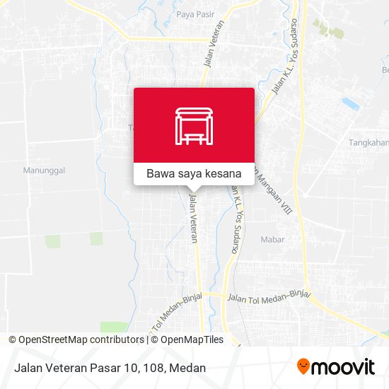 Peta Jalan Veteran Pasar 10, 108