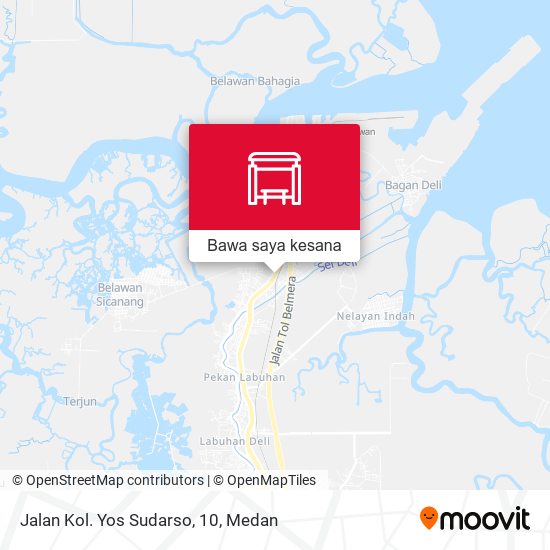 Peta Jalan Kol. Yos Sudarso, 10