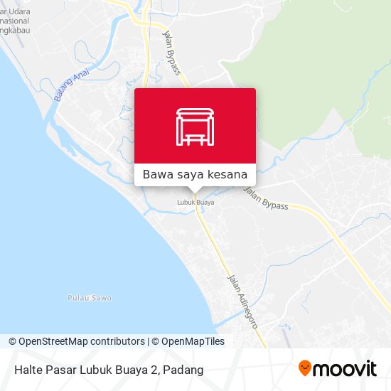 Peta Halte Pasar Lubuk Buaya 2