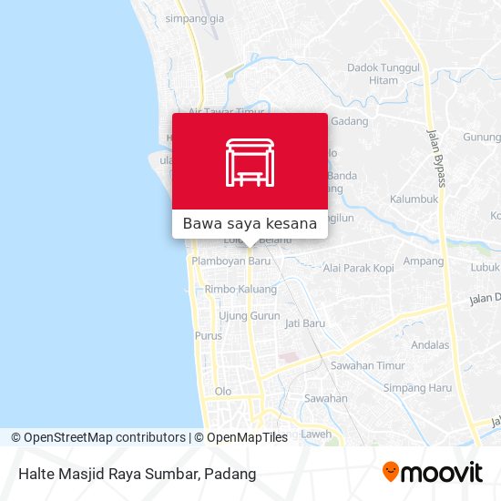 Peta Halte Masjid Raya Sumbar