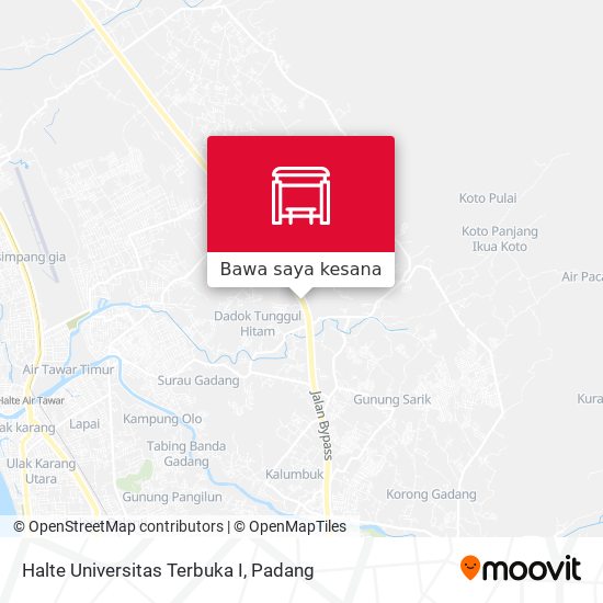 Peta Halte Universitas Terbuka I