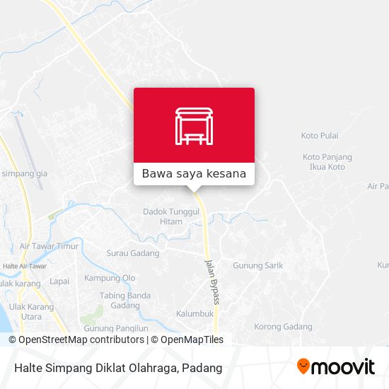 Peta Halte Simpang Diklat Olahraga
