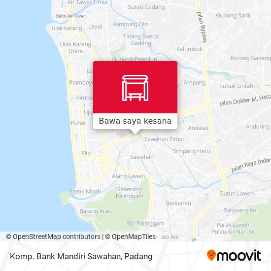 Peta Komp. Bank Mandiri Sawahan