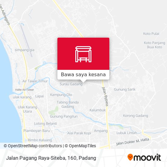 Peta Jalan Pagang Raya-Siteba, 160