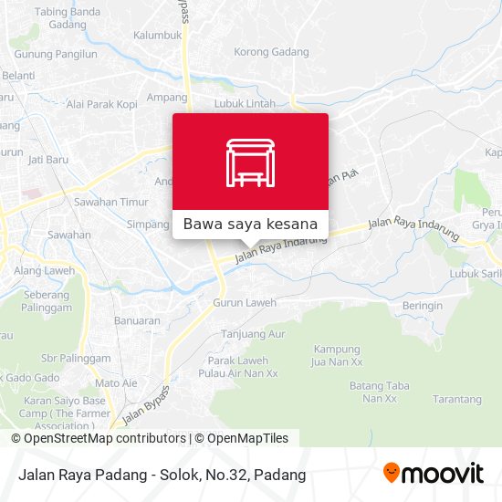 Peta Jalan Raya Padang - Solok, No.32