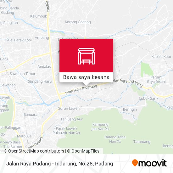 Peta Jalan Raya Padang - Indarung, No.28