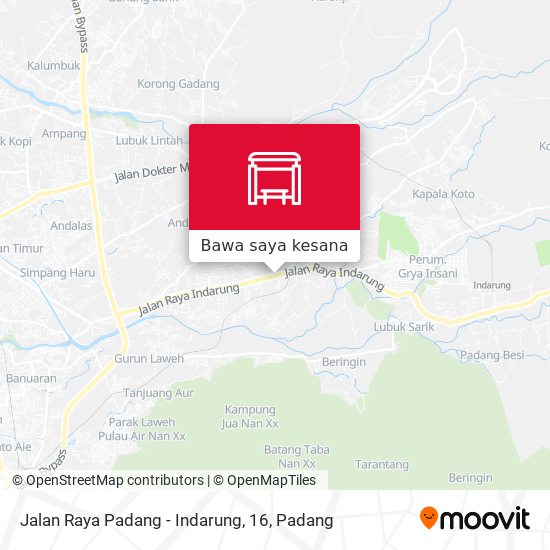 Peta Jalan Raya Padang - Indarung, 16