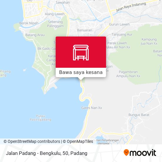 Peta Jalan Padang - Bengkulu, 50