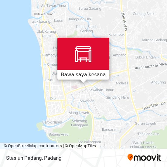 Peta Stasiun Padang