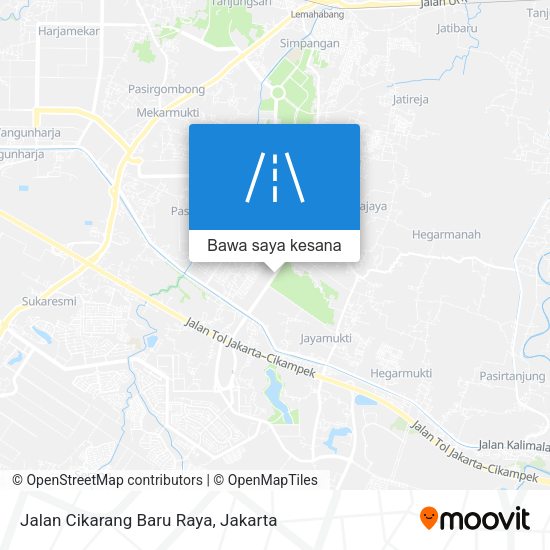 Peta Jalan Cikarang Baru Raya