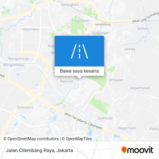 Peta Jalan Cilembang Raya