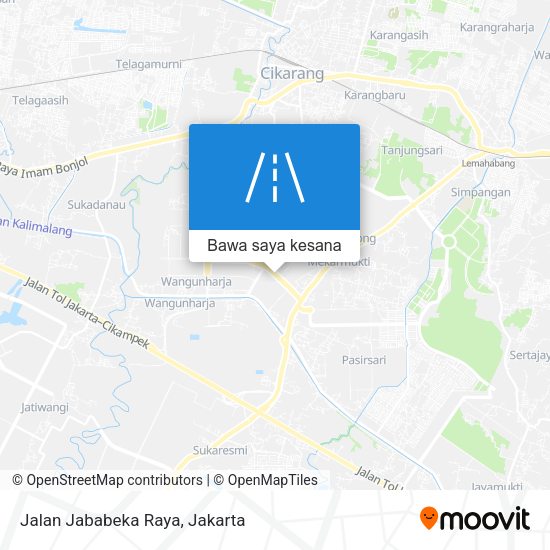 Peta Jalan Jababeka Raya