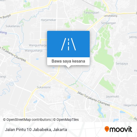 Peta Jalan Pintu 10 Jababeka