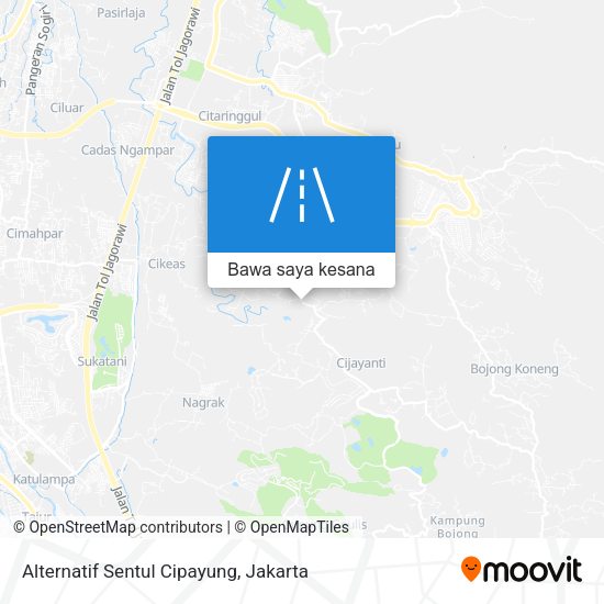 Peta Alternatif Sentul Cipayung
