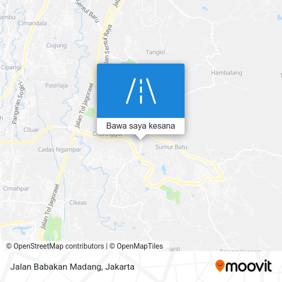 Peta Jalan Babakan Madang