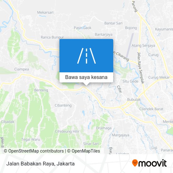 Peta Jalan Babakan Raya