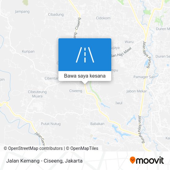 Peta Jalan Kemang - Ciseeng