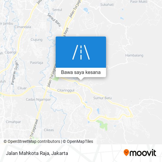 Peta Jalan Mahkota Raja