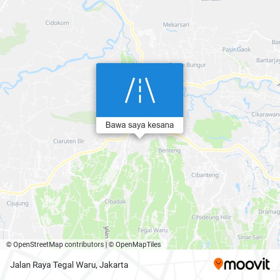 Peta Jalan Raya Tegal Waru