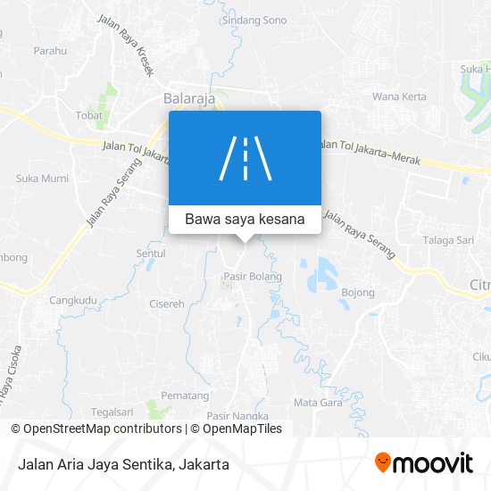 Peta Jalan Aria Jaya Sentika