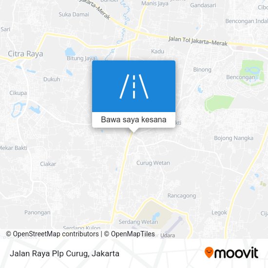 Peta Jalan Raya Plp Curug