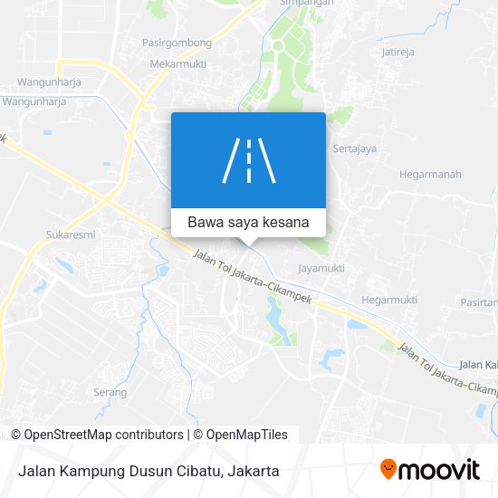 Peta Jalan Kampung Dusun Cibatu