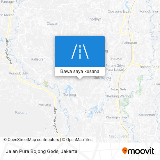 Peta Jalan Pura Bojong Gede