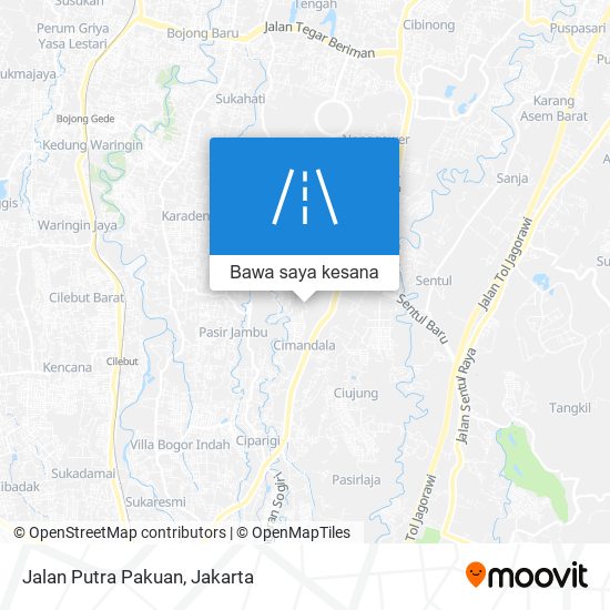 Peta Jalan Putra Pakuan