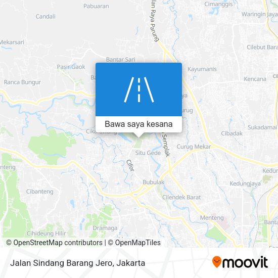 Peta Jalan Sindang Barang Jero