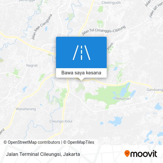Peta Jalan Terminal Cileungsi