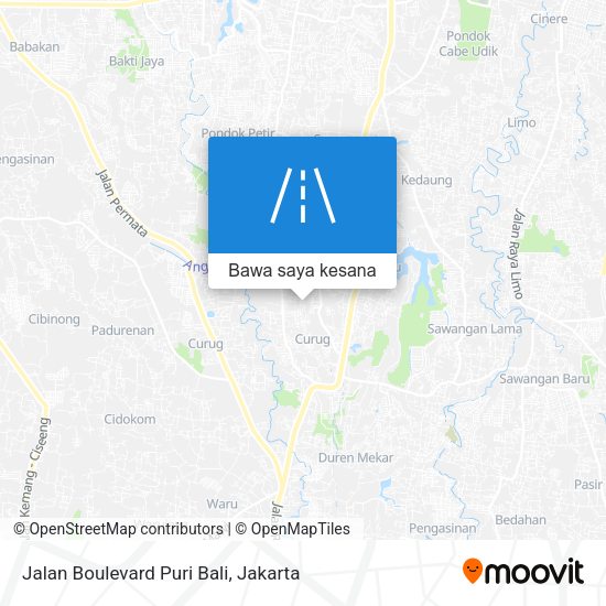 Peta Jalan Boulevard Puri Bali