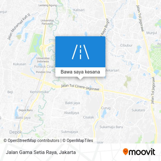 Peta Jalan Gama Setia Raya