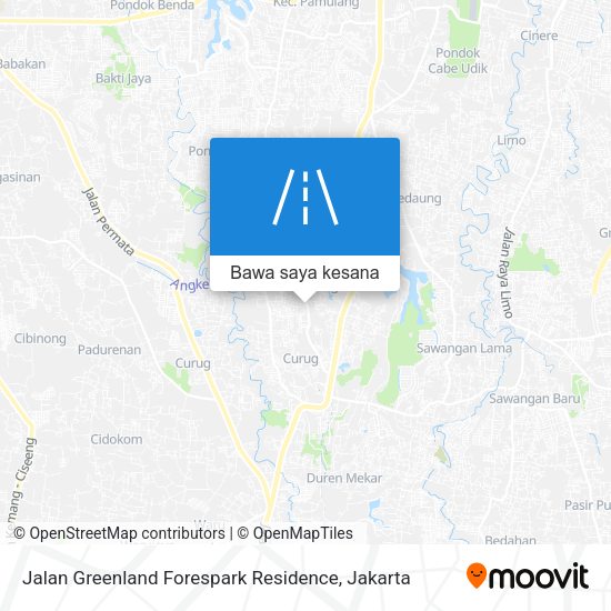 Peta Jalan Greenland Forespark Residence