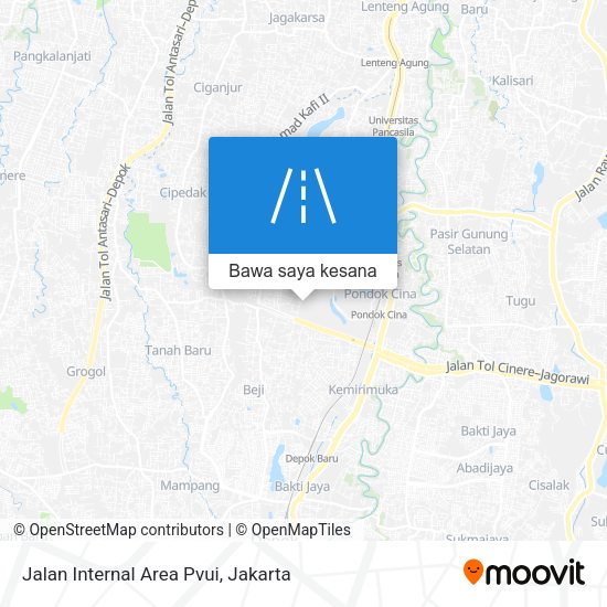 Peta Jalan Internal Area Pvui