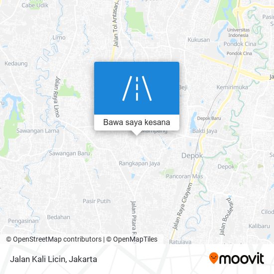 Peta Jalan Kali Licin