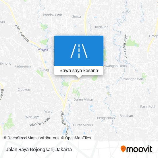 Peta Jalan Raya Bojongsari