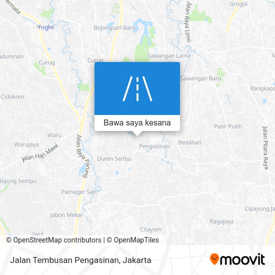 Peta Jalan Tembusan Pengasinan