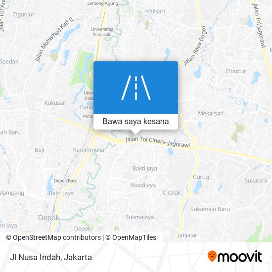 Peta Jl Nusa Indah